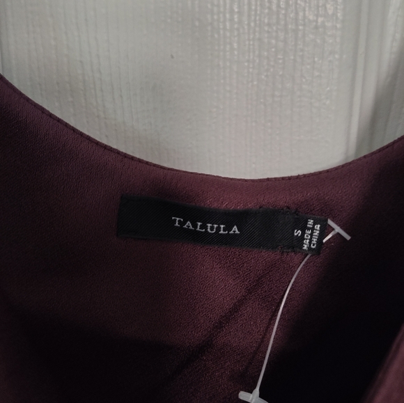 Aritzia Talula Satin Dress Plum - Picture 3 of 3